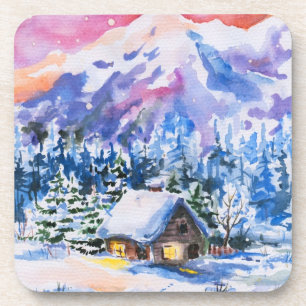 Porta-copo Paisagem do inverno