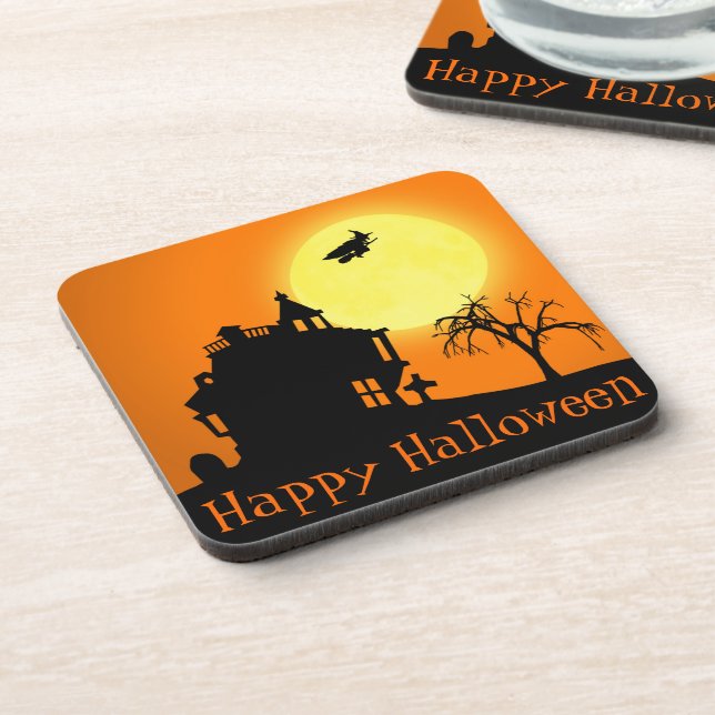 Porta-copo Paisagem Silhoule Feliz Halloween (Left Side)