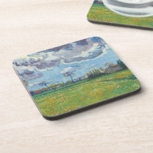 Porta-copo Paisagem sob uma tempestade no céu Vincent Gogh