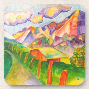 Porta-copo Paisagem suíça