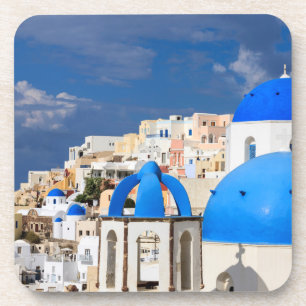 Porta-copo paisagem urbana de Santorini, Grécia