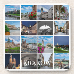 Porta-copo paisagens antigas de Krakow, Polônia