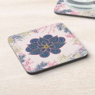 Porta-copo Paisley Art, Blue and Purple Graphic