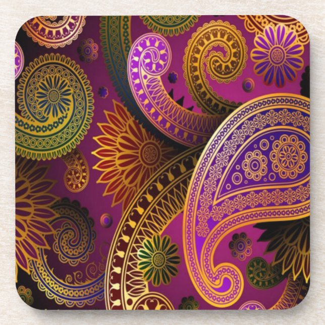 Porta-copo Paisley Purple (Frente)