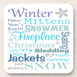 Porta-copo Palavras de fazendeiros de inverno