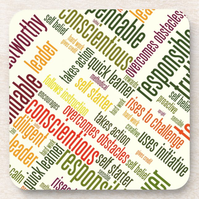 Porta-copo Palavras Motivacionais #4 valores positivos (Frente)