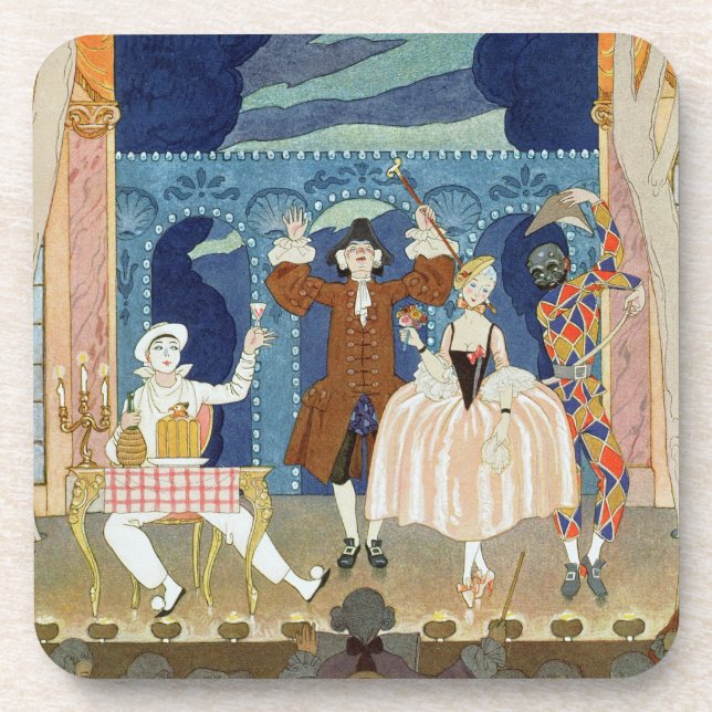 Porta-copo Palco da pantomima, ilustração para 'Fetes (Frente)