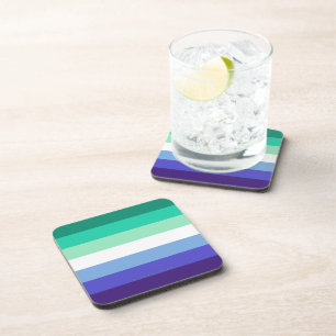 Porta-copo Paleta da bandeira de homens gays inclusiva trans