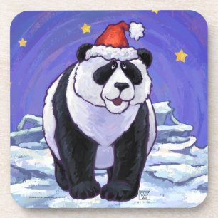 Porta-copo Panda Bear Christmas