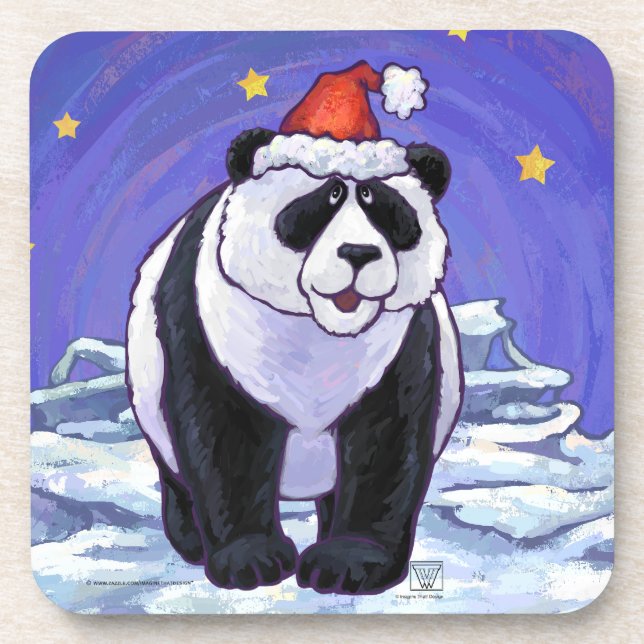 Porta-copo Panda Bear Christmas (Frente)
