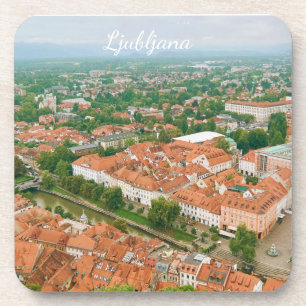 Porta-copo Panorama da Cidade de Liubliana, Lembrança de Viag