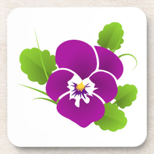 Porta-copo Pansy Roxo Elegante