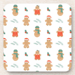 Porta-copo Pão de Gingerpão Cookie Padrão de Natal