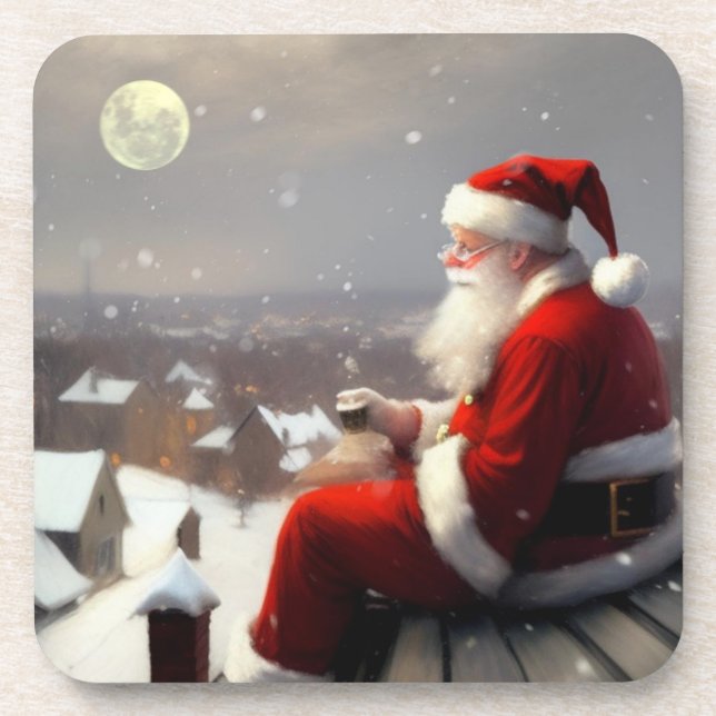 Porta-copo Papai Noel (Frente)