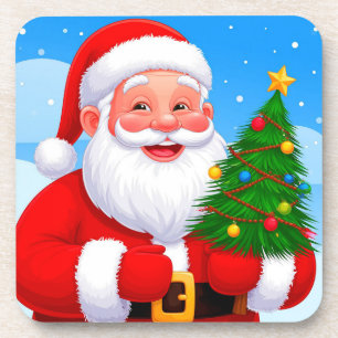 Porta-copo Papai Noel Alegre