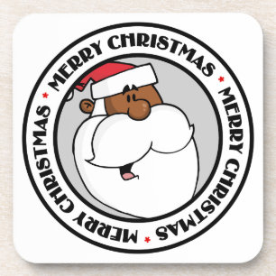 Porta-copo Papai Noel Negro