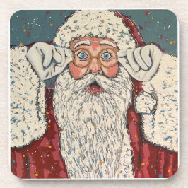 Porta-copo Papai Noel Surpreso