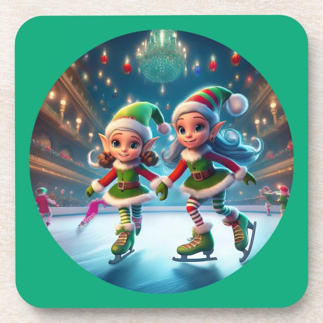 Porta-copo Papais noeis Pequenos Auxiliares São Despejos De G (Frente)