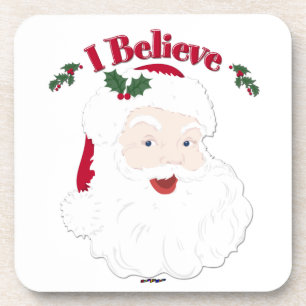Porta-copo Papais noeis Vintage Eu Acredito No Natal