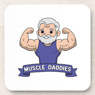 Porta-copo Papaizão Musculoso Fofo Kawaii Barbudo Fisiculturi