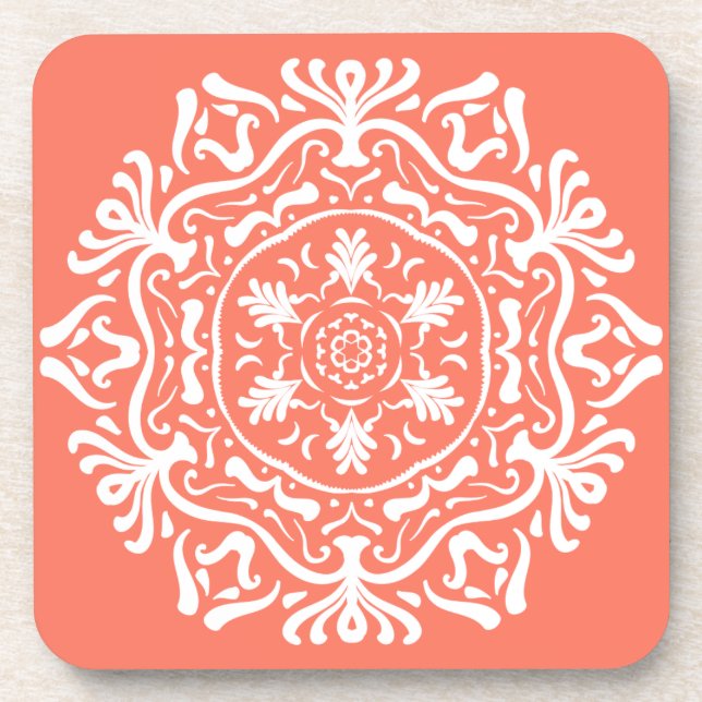 Porta-copo Papaya Mandala (Frente)