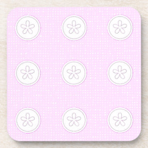 Porta-copo papel de parede rosa romântico doce