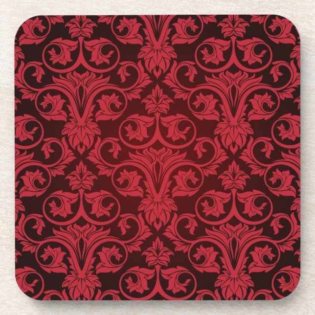 Porta-copo Papel de parede vermelho 2 (Frente)