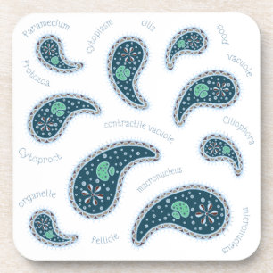 Porta-copo Paramecia Paisley Protozoide Biology Science