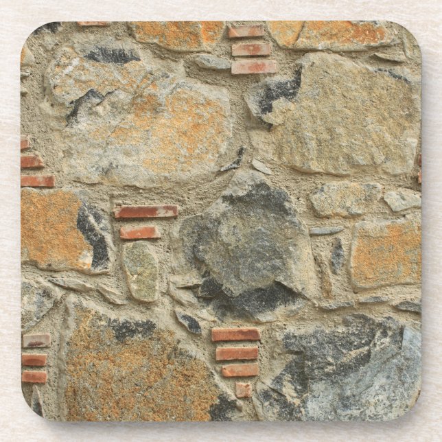 Porta-copo Parede de pedra (Frente)