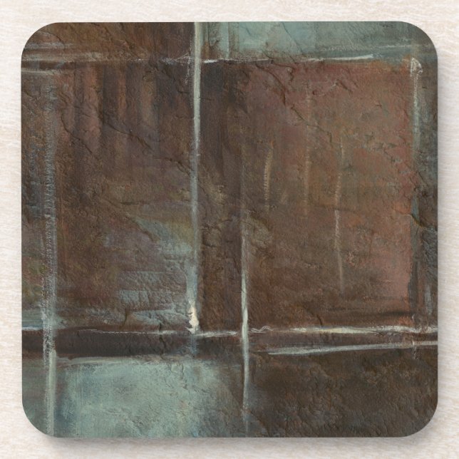 Porta-copo Parede de tijolos Vermelho e Cinza (Frente)