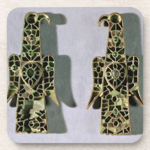 Porta-copo Pares de broches Eagle-Dar forma (metal e esmalte)