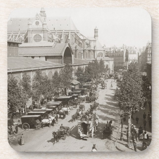 Porta-copo Paris: Les Halles, C1900 (Frente)