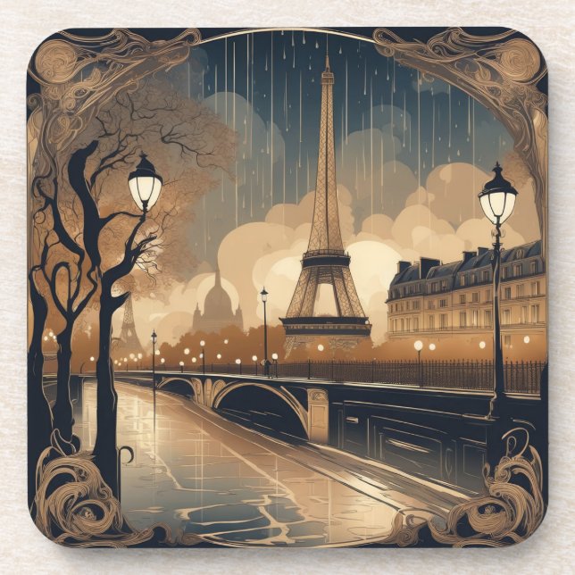 PORTA-COPO PARIS NA CHUVA (Frente)