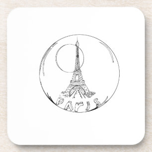 Porta-copo paris numa bola de vidro