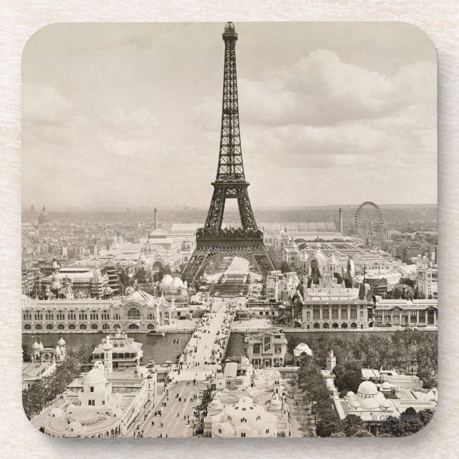 Porta-copo Paris: Torre Eiffel, 1900 (Frente)