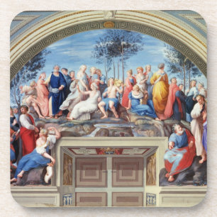 Porta-copo Parnassus e o Disputa, do della S da estância