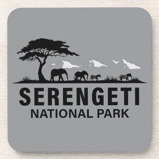 Porta-copo Parque Nacional Serengeti Tanzânia (Frente)