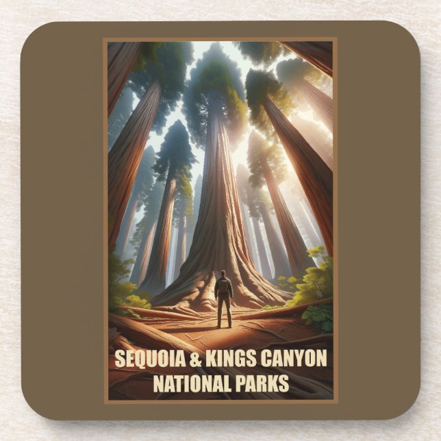 Porta-copo Parques Nacionais do Sequoia & Kings Canyon (Frente)