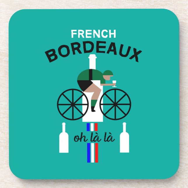 Porta-copo Páscoa francesa de Bebidas de Vinho Bordéaux (Frente)