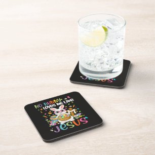 Porta-copo Páscoa Nenhum Coelho Me Ama Como Jesus Cristão