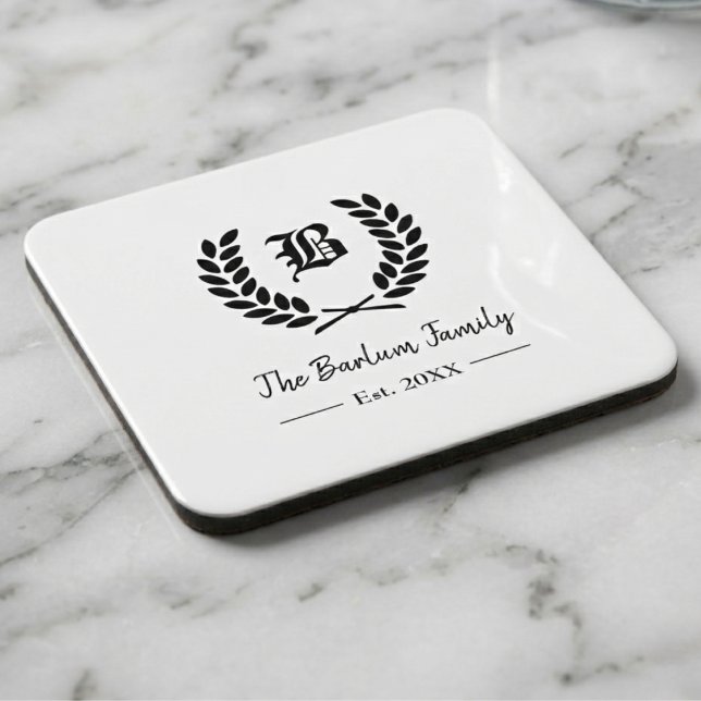 Porta-copo Páscoa personalizada de bebidas monográficas (Family Name Monogram )