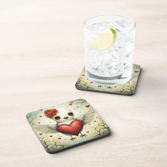 Porta-copo Pássaro Amor 2 (Lado Direito)