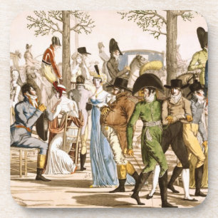 Porta-copo Passeio em Longchamps, 1802 (gravura)