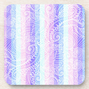 Porta-copo Pastel Candy Swirls Padrão de fantasia suave em