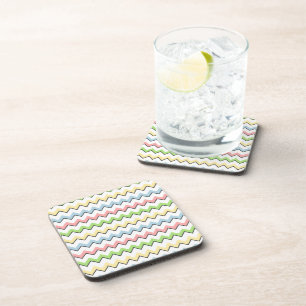 Porta-copo Pastel Chevron-Drop Shadow de Shirley Taylor