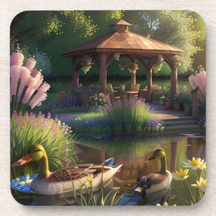 Porta-copo Patos no Pond
