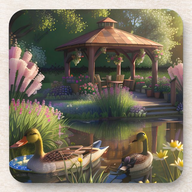 Porta-copo Patos no Pond (Frente)