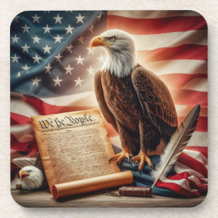 Porta-copo Patriotismo Americano da Águia Bald