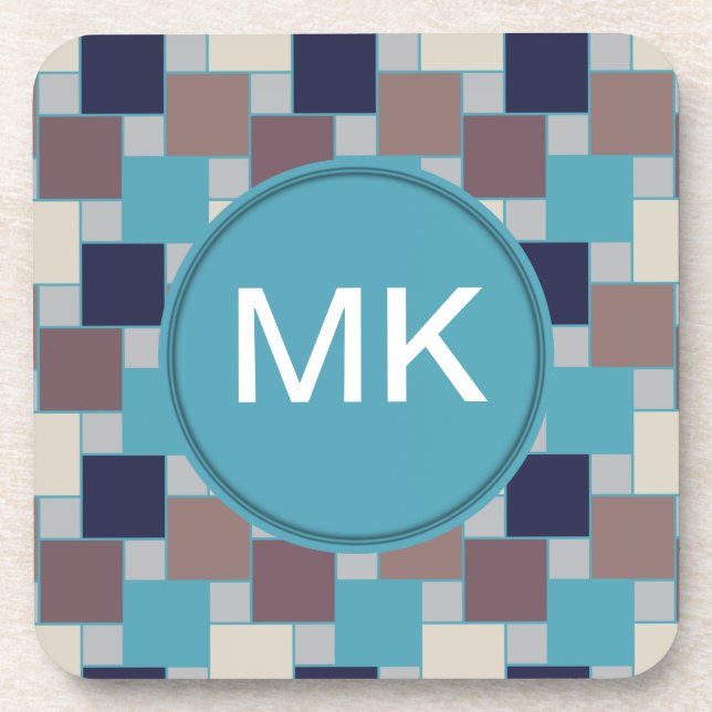 Porta-copo Pavão na praia (Frente)