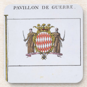 Porta-copo Pavillon de Guerre, detalhe das bandeiras de